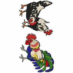 Chickens And Roosters Embroidery Design 4 Chickens And Roosters Embroidery Design 4